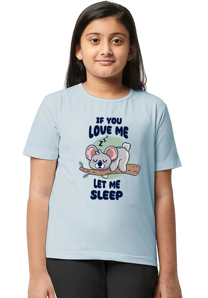 Let Me Sleep Senior Kids T-Shirt