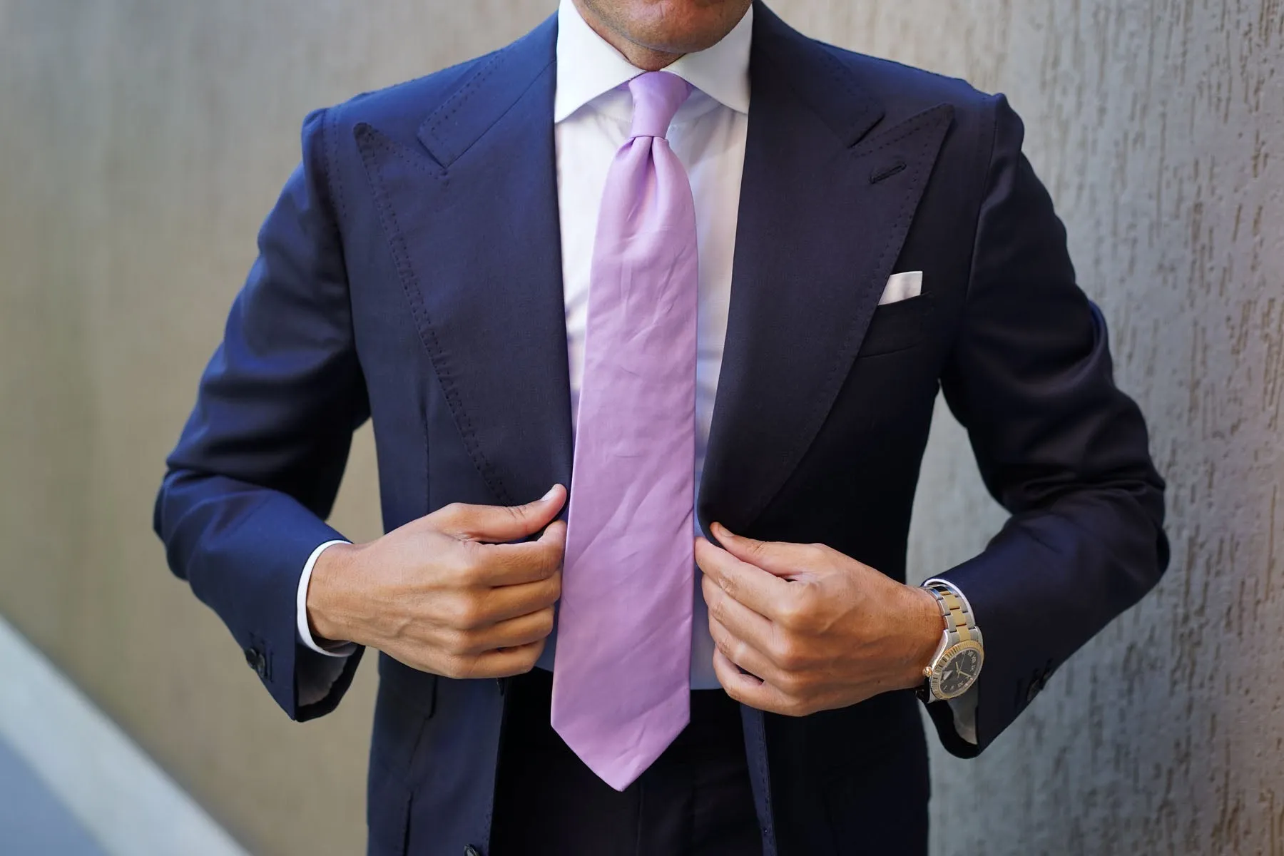 Lilac Purple Cotton Necktie