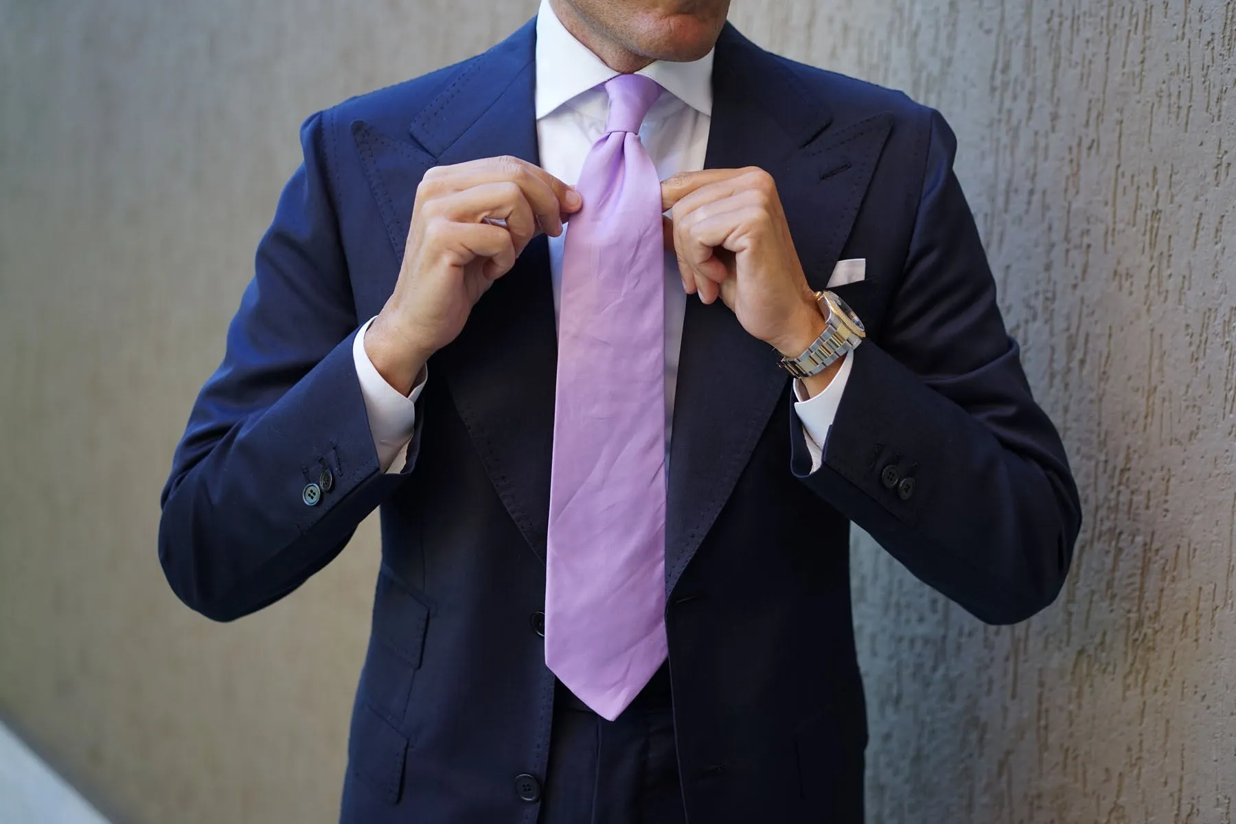 Lilac Purple Cotton Necktie