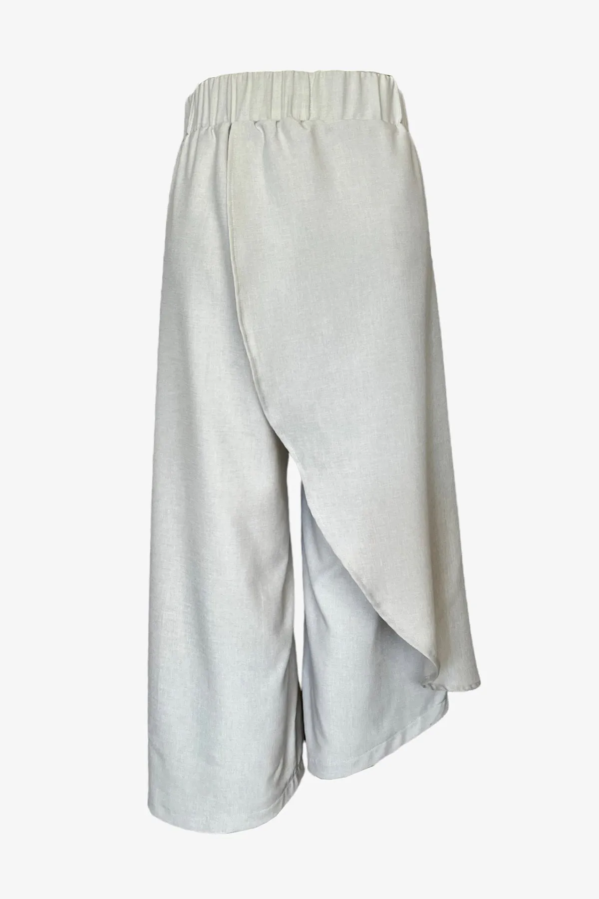 Long Asymmetrical Skort V2 | Stone