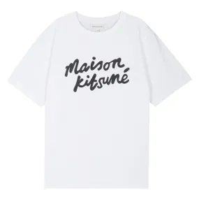 MAISON KITSUNE  |Unisex Street Style Cotton Short Sleeves Logo Designers