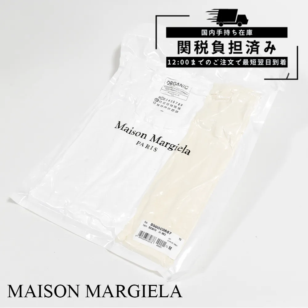 Maison Margiela  |Crew Neck Plain Cotton Short Sleeves Logo Designers