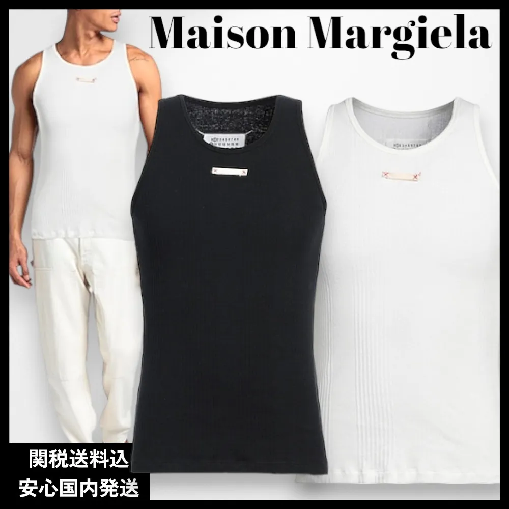 Maison Margiela  |Street Style Plain Cotton Designers Tanks