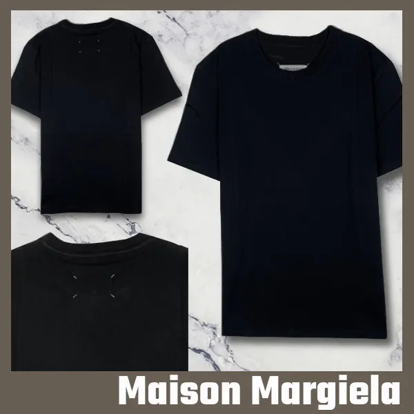 Maison Margiela  |Street Style Plain Cotton Short Sleeves Logo Designers