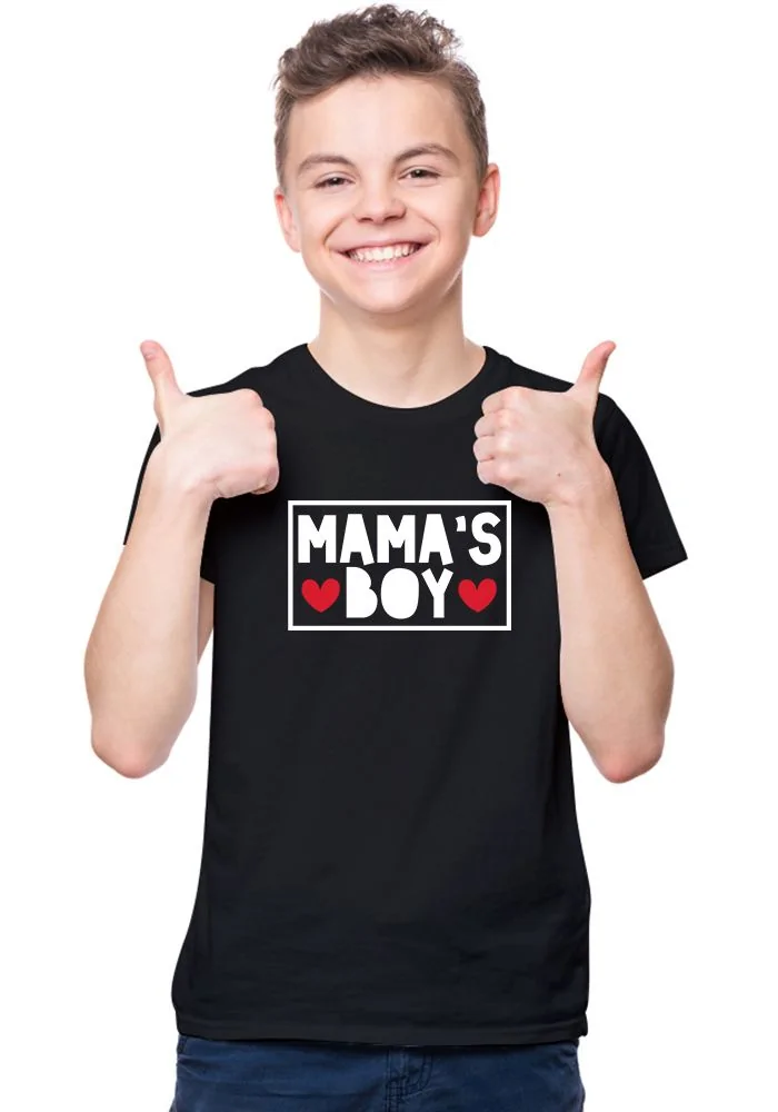 Mamas Boy New Sr Kids T-Shirt