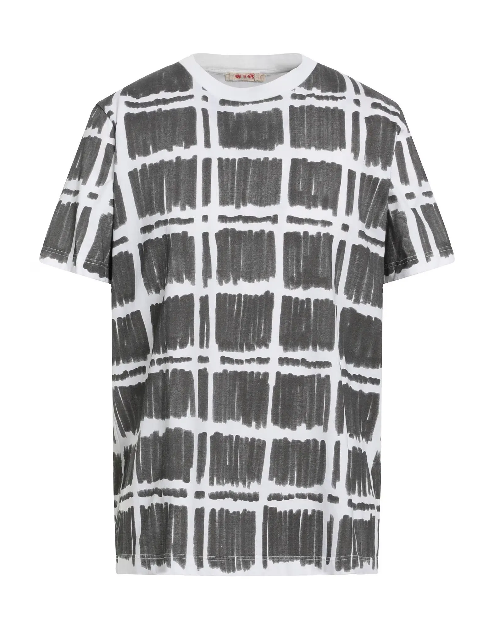 MARNI  |Crew Neck Bi-color Cotton Short Sleeves Oversized Designers