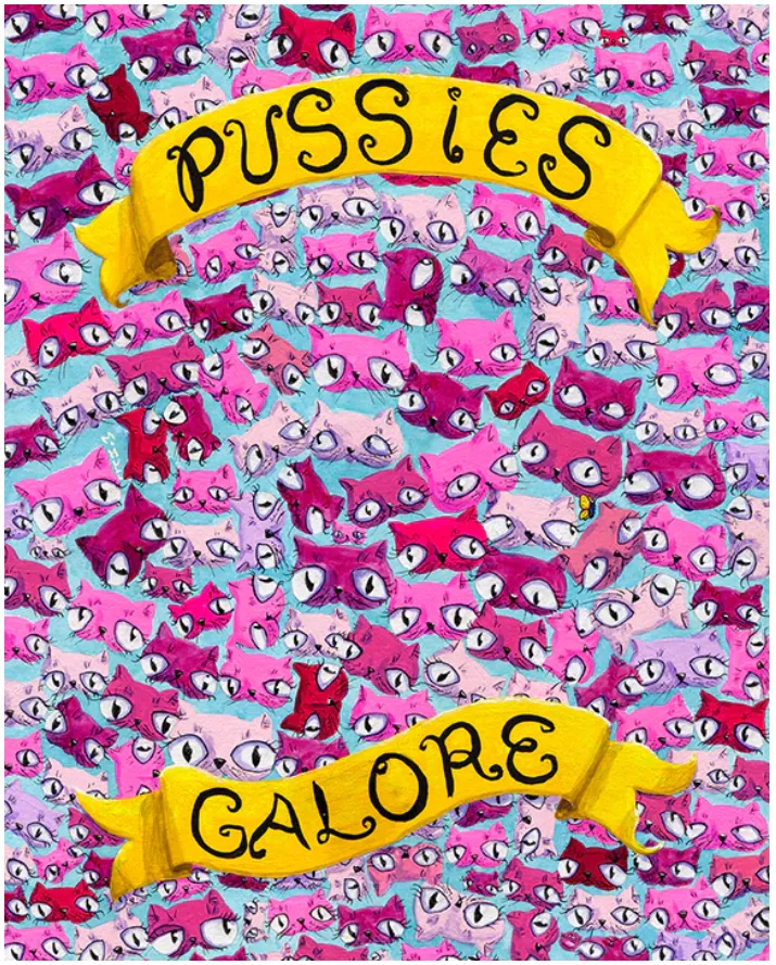 Martha Hull - Pussies Galore 11 x 14 Print