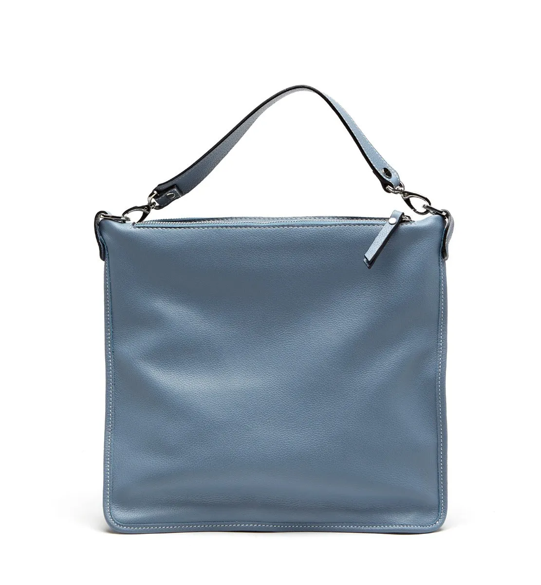 MARTINA DOUBLE ZIP LEATHER BAG