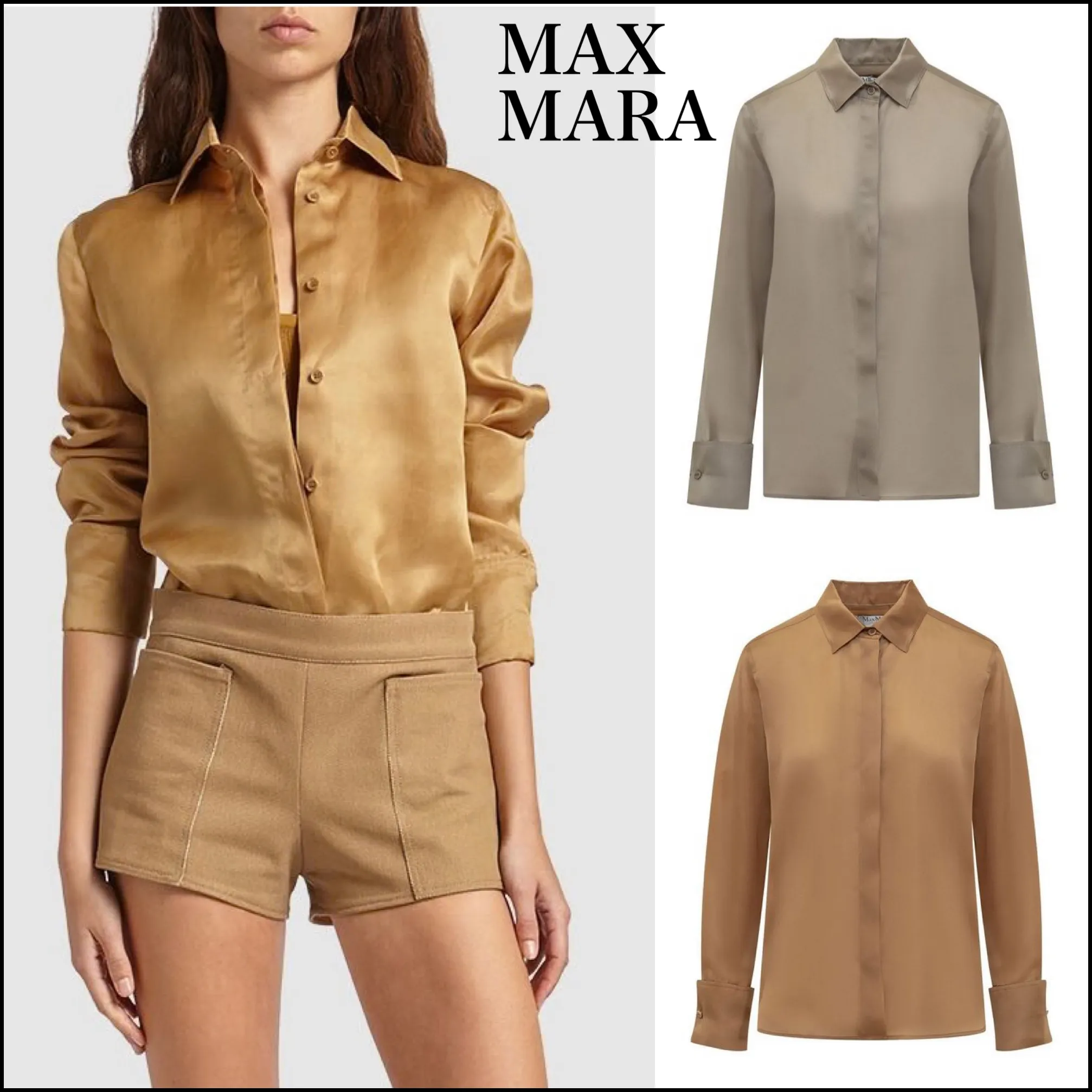 MaxMara  |Silk organza shirt