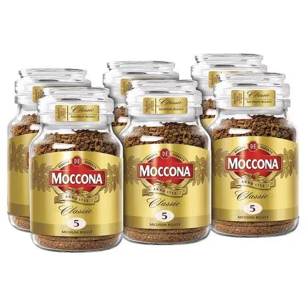 Moccona Classic Instant Coffee Medium Roast 200G Jar 6 Pack BULK