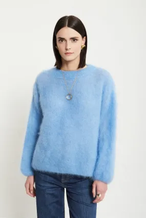 Mohair blend fluffy jumper