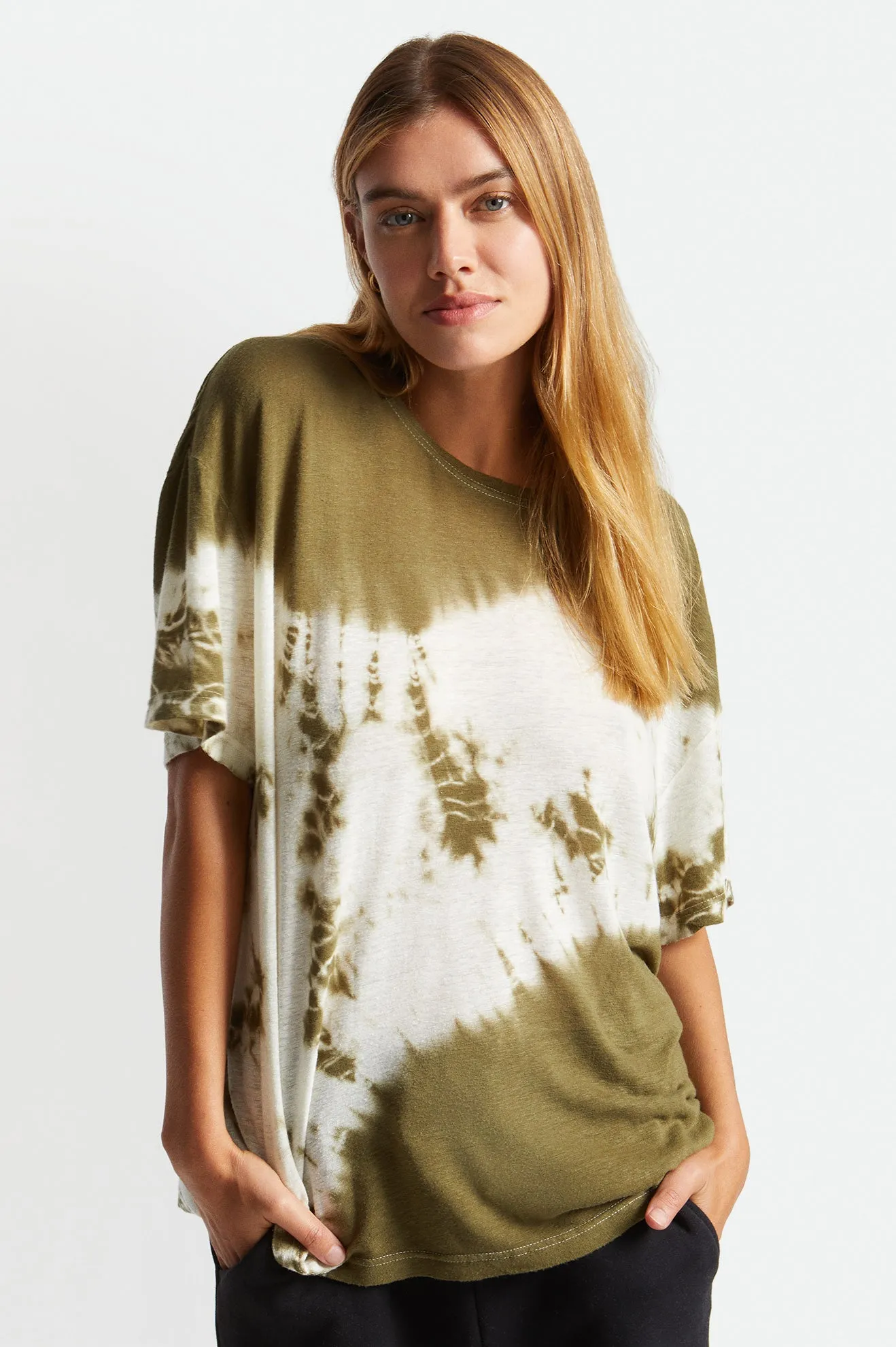 Montauk Oversized Tee - Military Olive