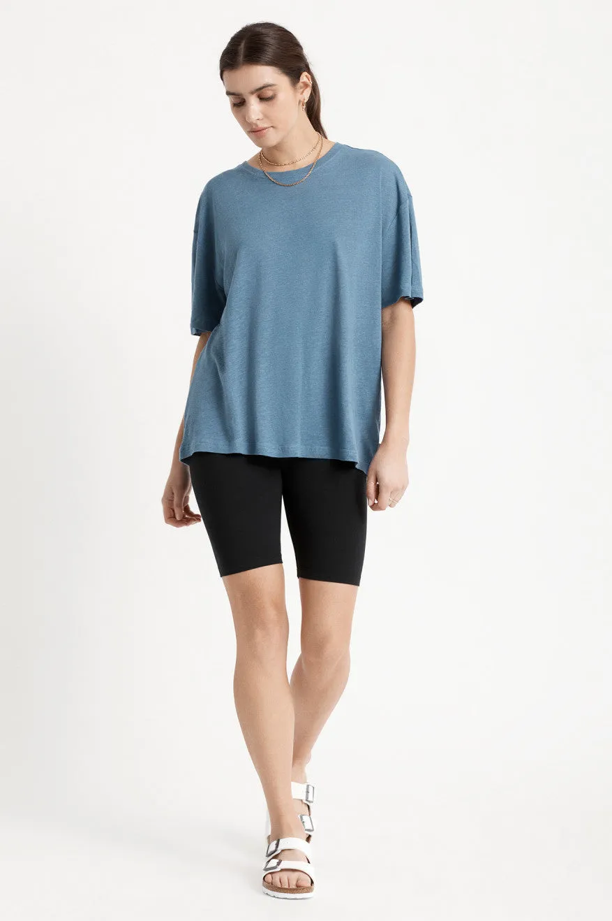 Montauk Oversized Tee - Slate Blue