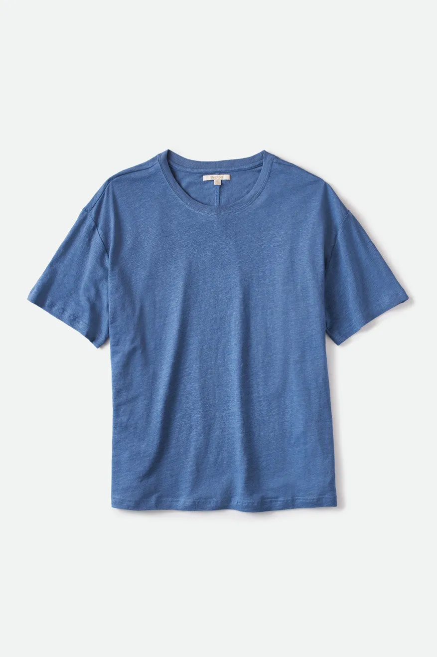 Montauk Oversized Tee - Slate Blue