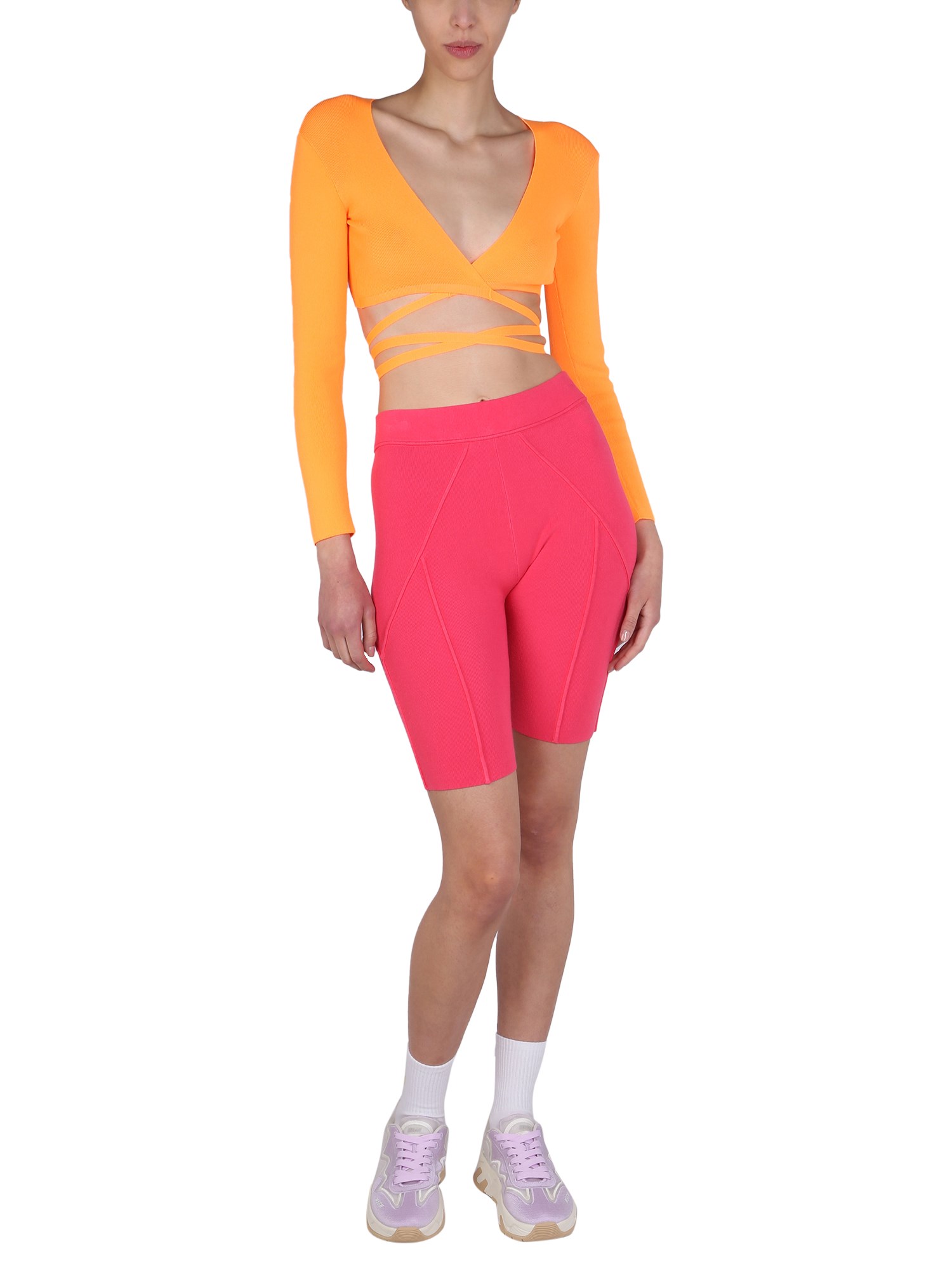 MSGM    COTTON CROPPED TOP