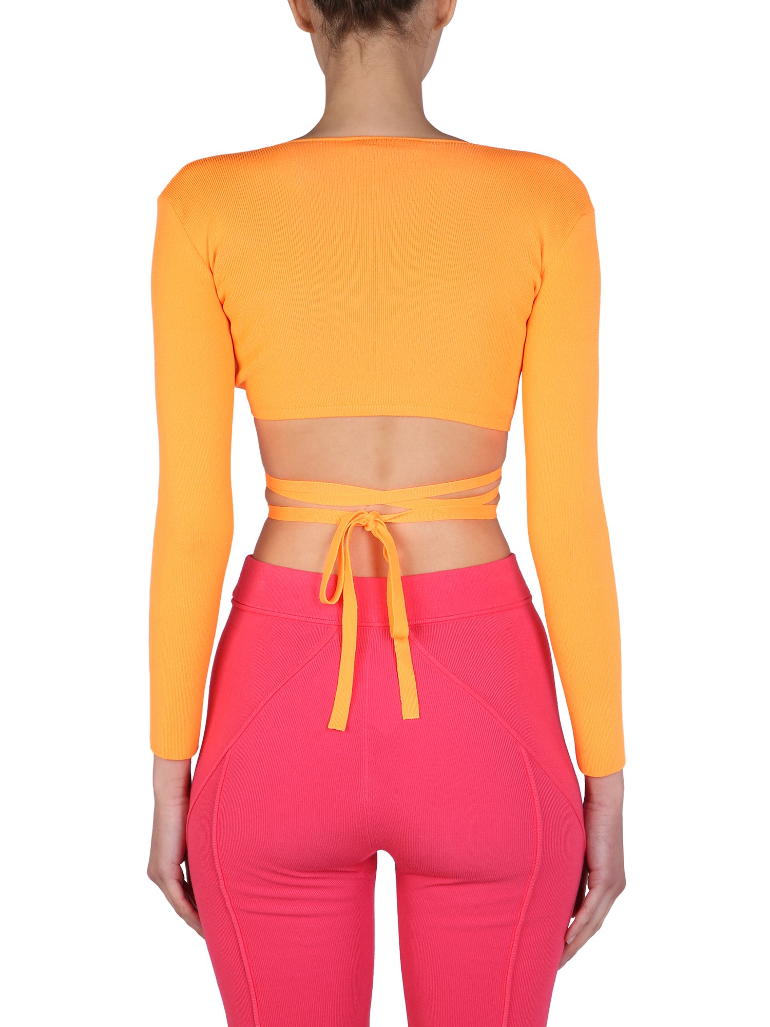 MSGM    COTTON CROPPED TOP