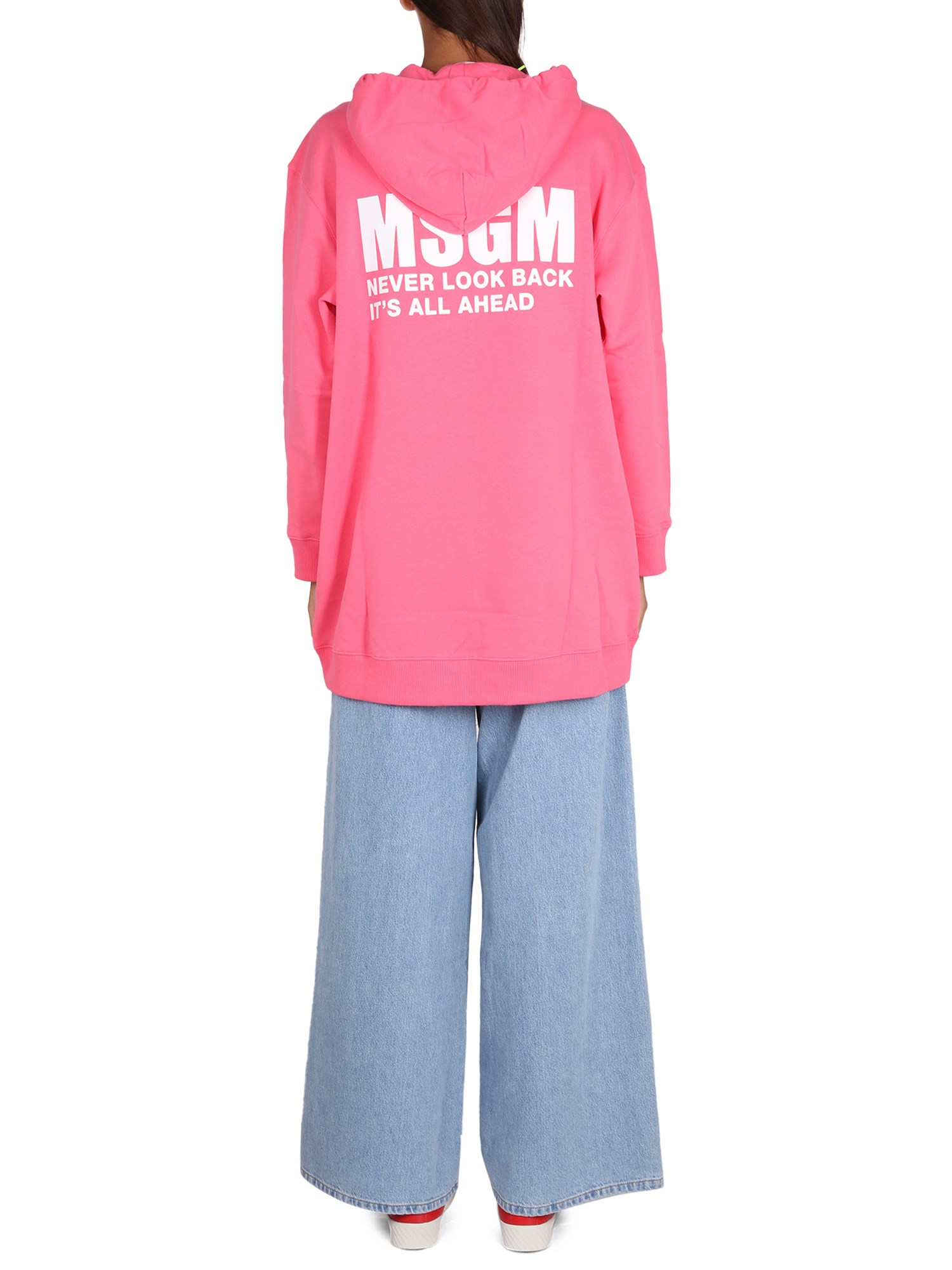 MSGM    COTTON LOGO PRINT SWEATSHIRT