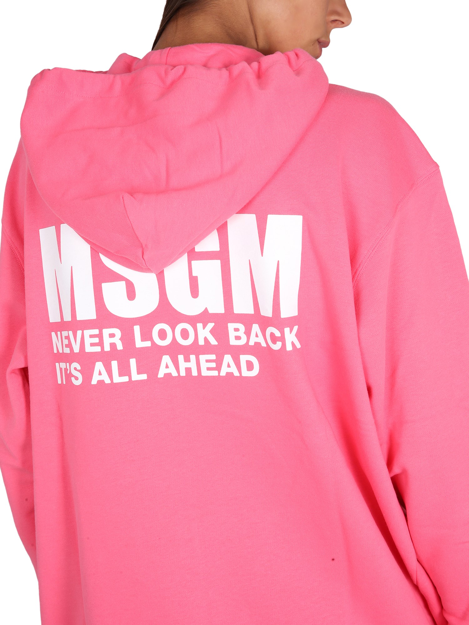 MSGM    COTTON LOGO PRINT SWEATSHIRT