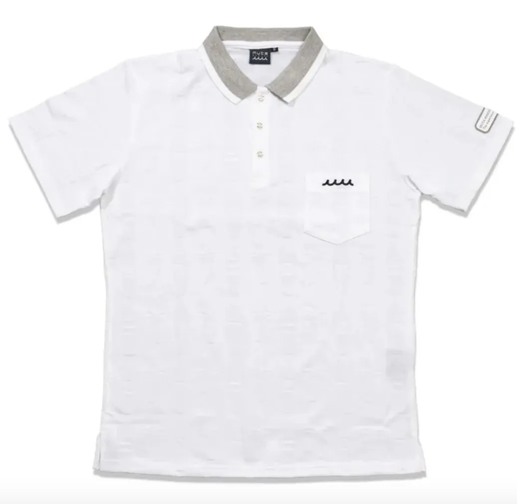 muta  |Plain Cotton Short Sleeves Logo Polos