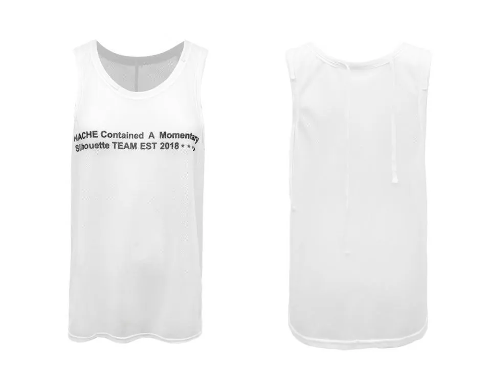 NACHE  |Unisex Street Style Oversized Logo Tanks & Camisoles