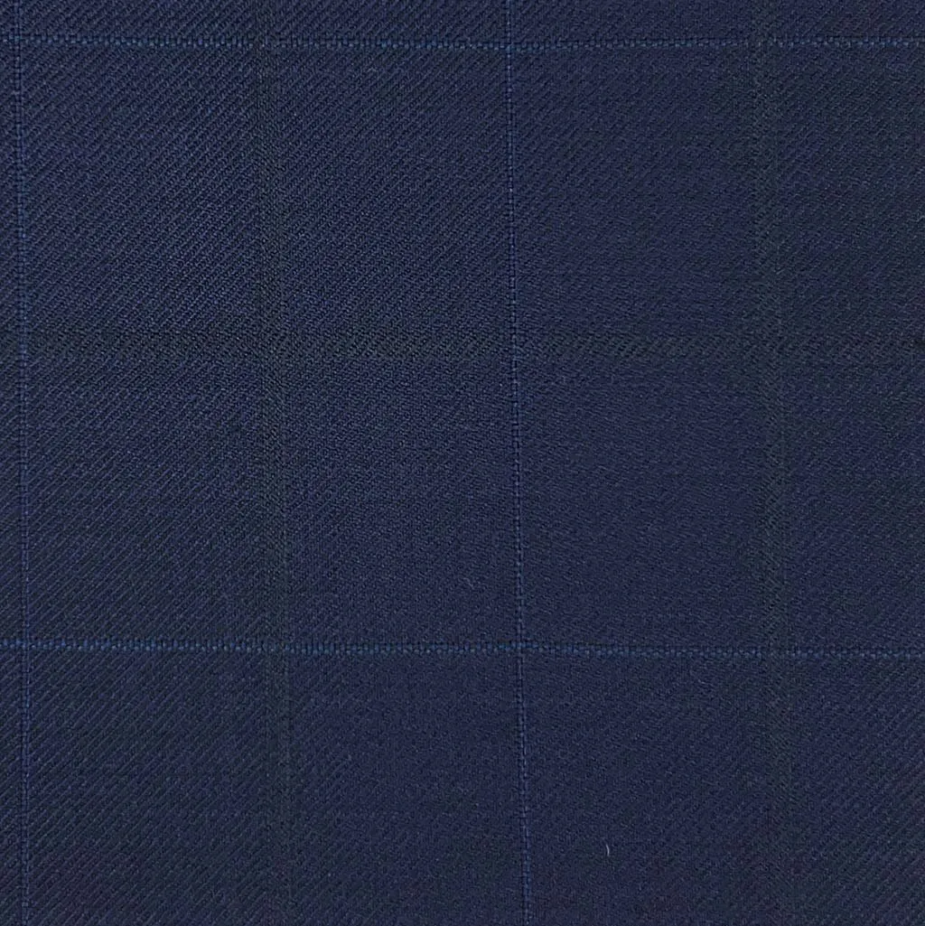 Navy Windowpane