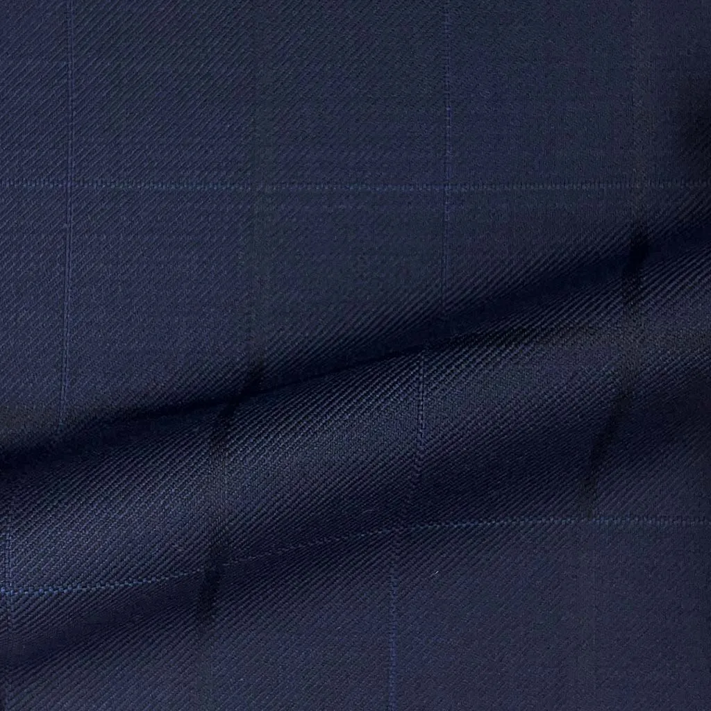 Navy Windowpane