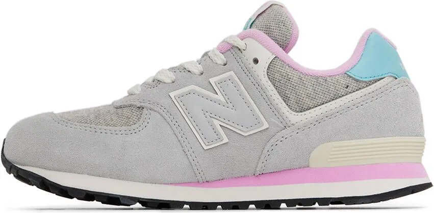 New Balance Kids Gray 574 Big Kids Sneakers