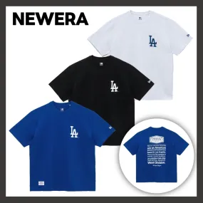 New Era  |Unisex Street Style Short Sleeves Oversized Logo T-Shirts