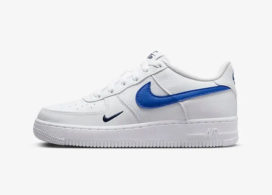 Nike Air Force 1 Low GS White Midnight Navy Game Royal FN3875-100