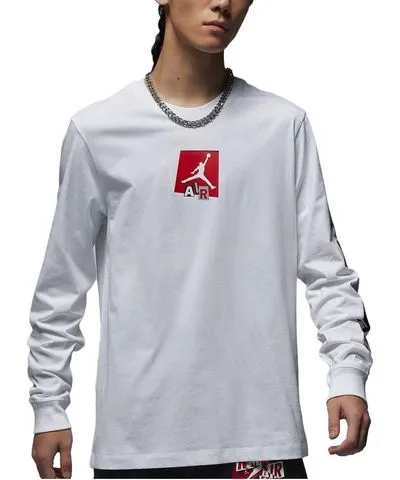 Nike Brand Graphic Long-Sleeve T-Shirt 'White'