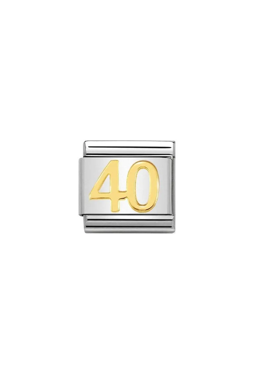 Nomination Composable Classic Link DAILY LIFE 40 in 18k gold