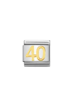 Nomination Composable Classic Link DAILY LIFE 40 in 18k gold