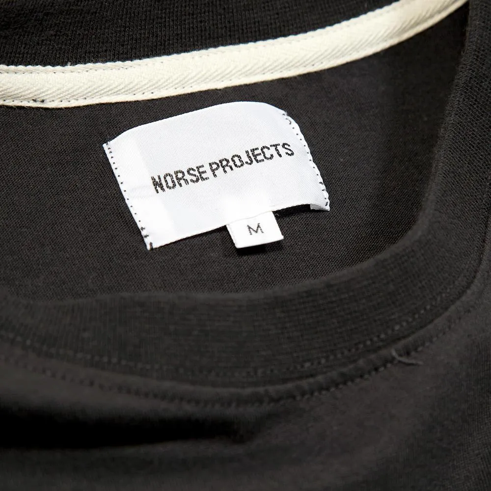 Norse Projects Niels Pocket Logo Print TeeDark Navy