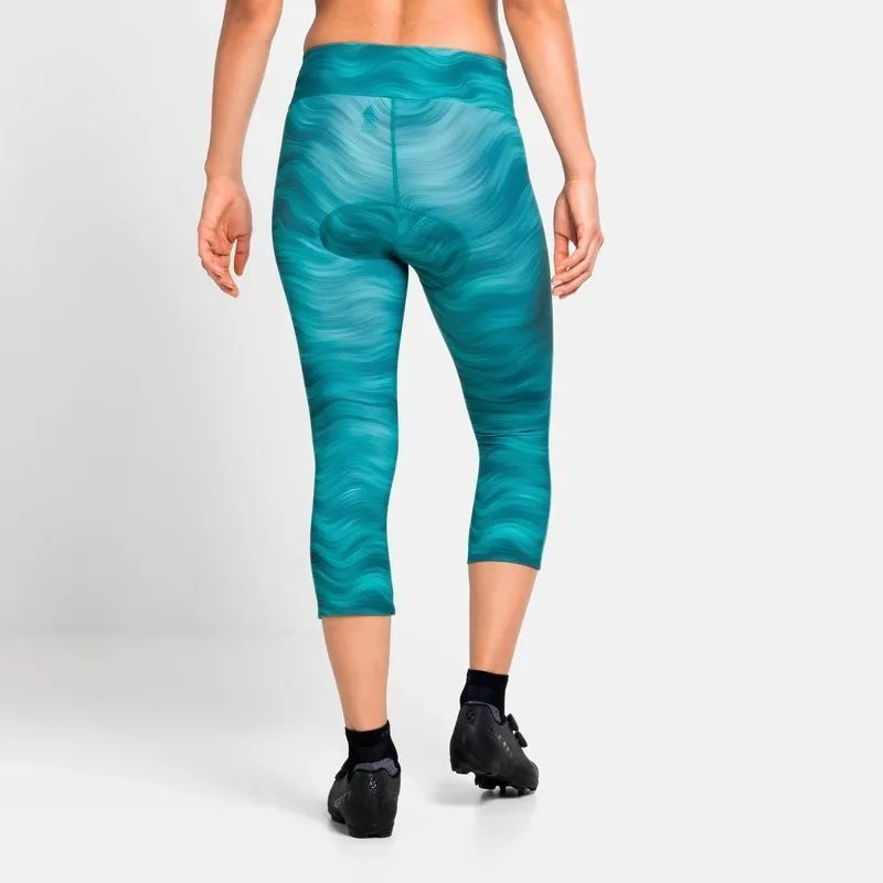 Odlo  3/4 Zeroweight Print - Pantaloncini da ciclismo - Donna