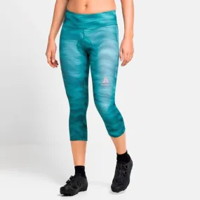 Odlo  3/4 Zeroweight Print - Pantaloncini da ciclismo - Donna