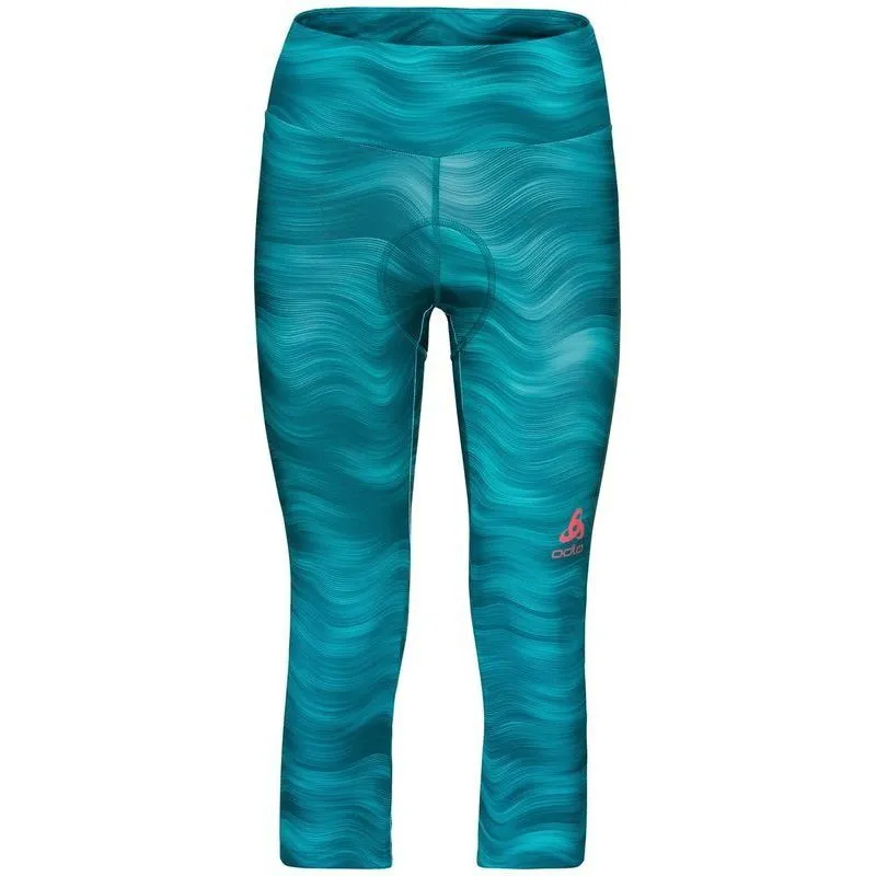 Odlo  3/4 Zeroweight Print - Pantaloncini da ciclismo - Donna