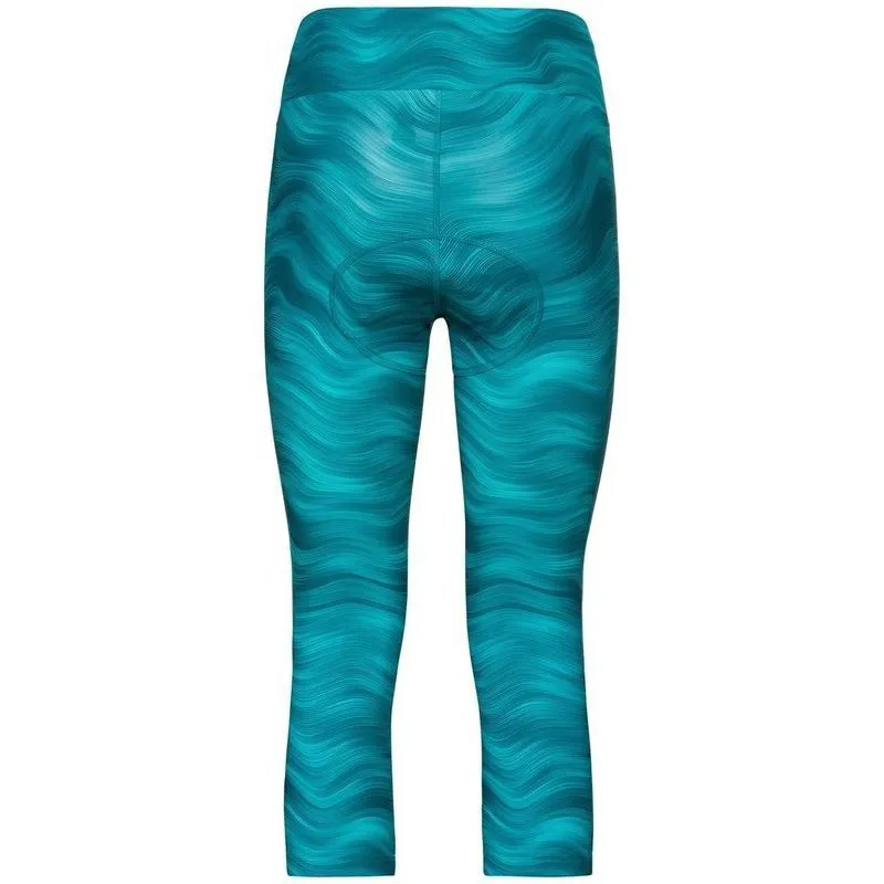 Odlo  3/4 Zeroweight Print - Pantaloncini da ciclismo - Donna