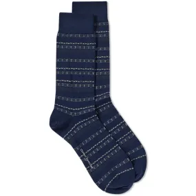 Oliver Spencer Kew SockFair Isle Navy