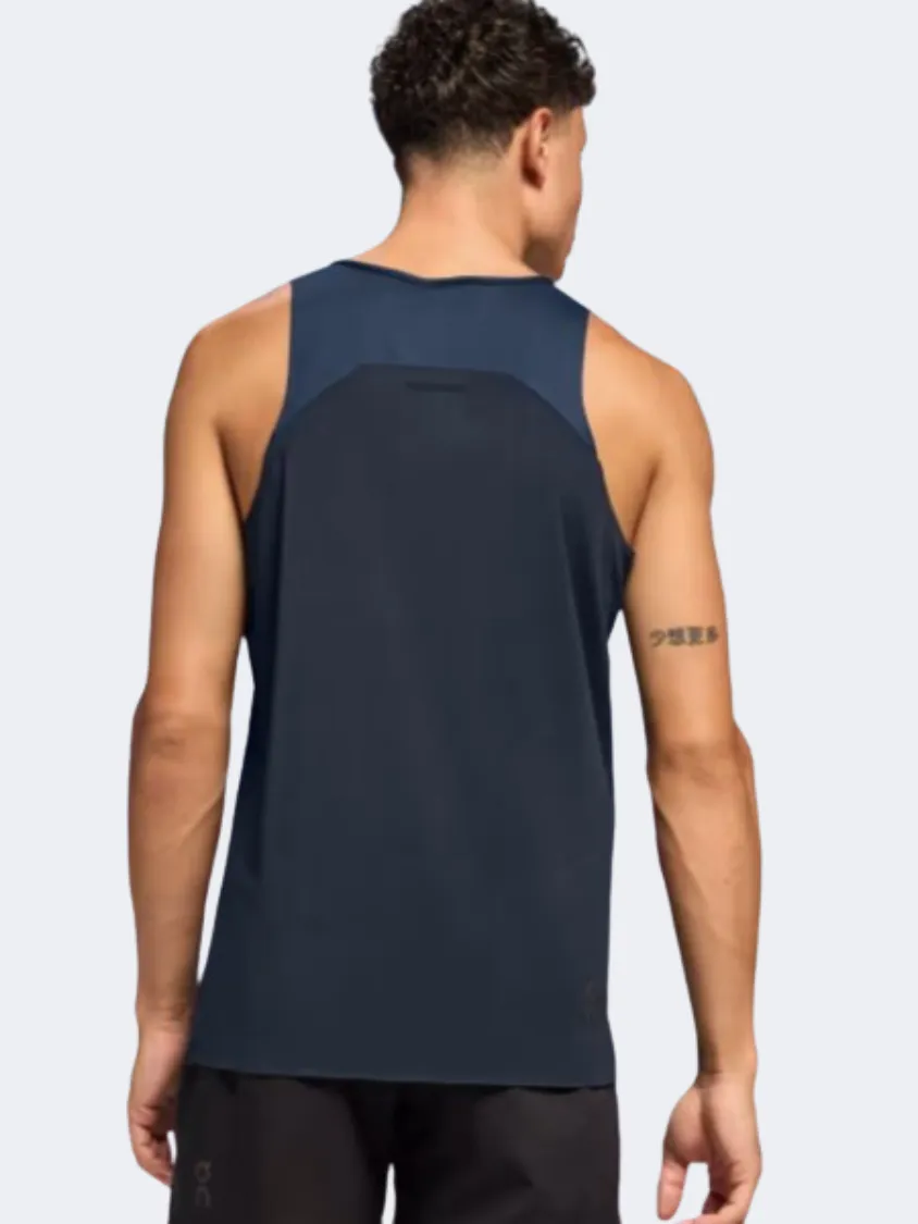 On Performance Men Running Tank Denim/Navy