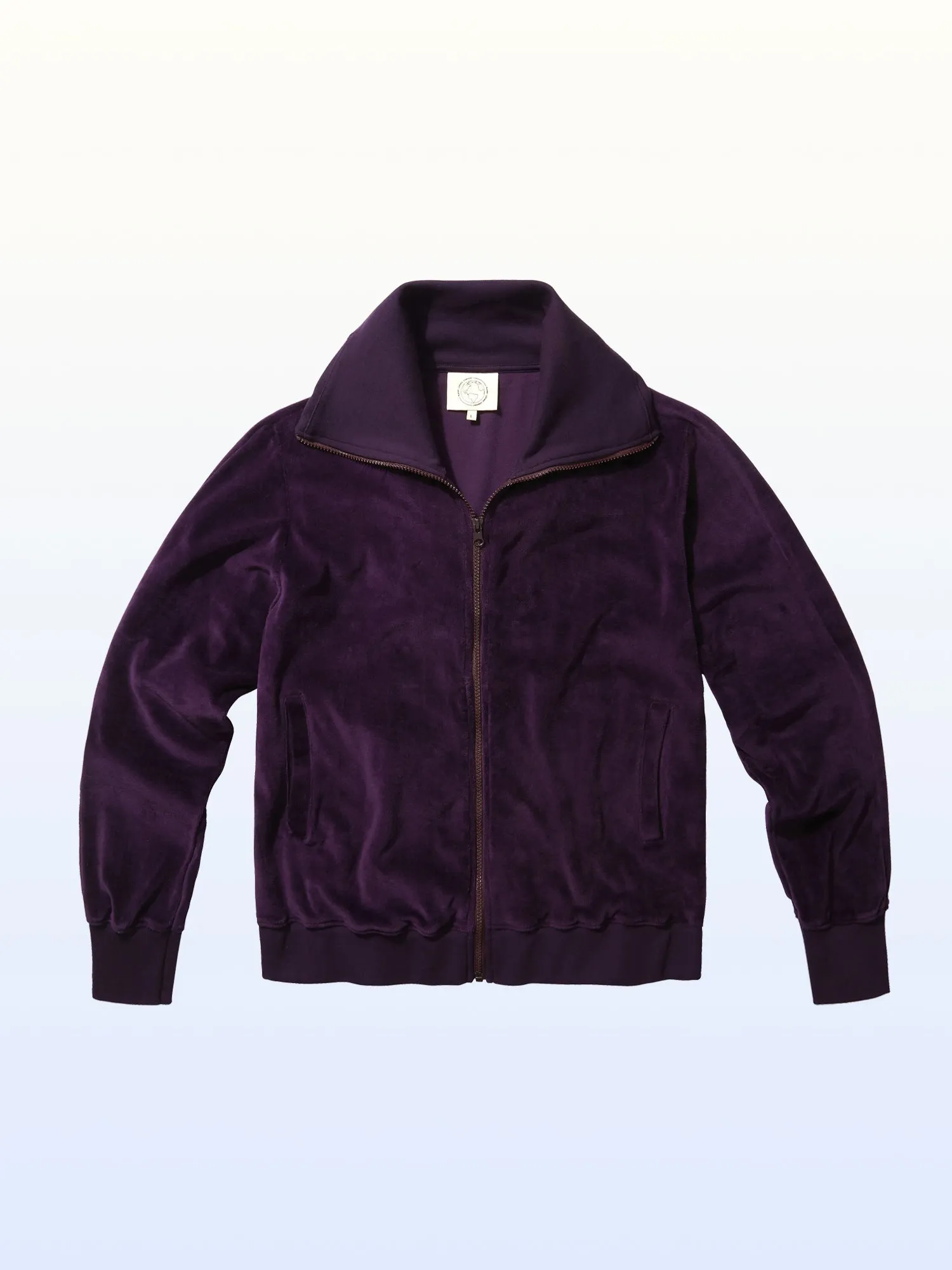 Organic Velour Zip Jumper