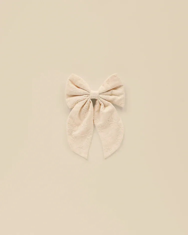 Oversized Bow || Natural