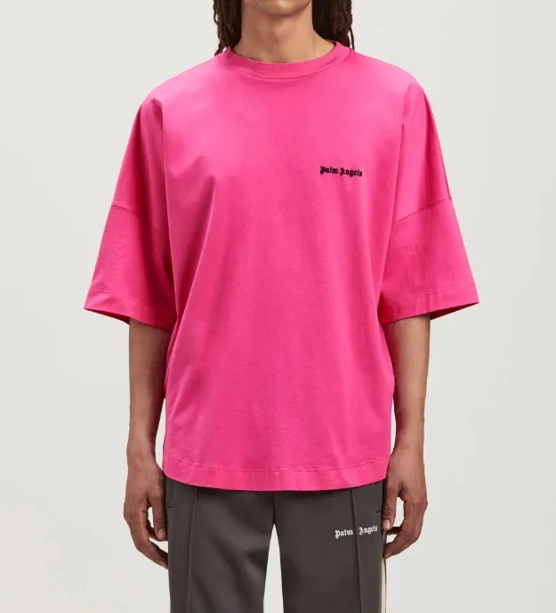 Palm Angels  |Crew Neck Street Style Plain Cotton Short Sleeves Logo