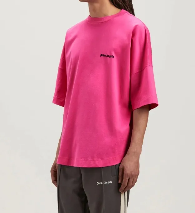 Palm Angels  |Crew Neck Street Style Plain Cotton Short Sleeves Logo