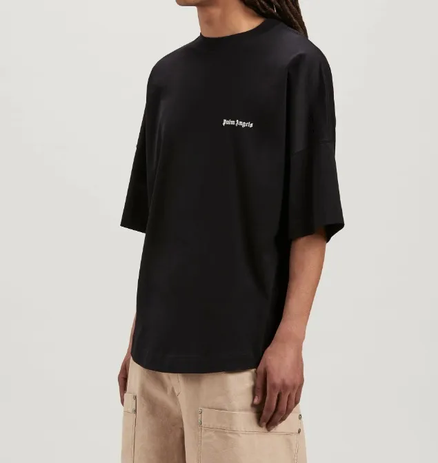 Palm Angels  |Crew Neck Street Style Plain Cotton Short Sleeves Logo