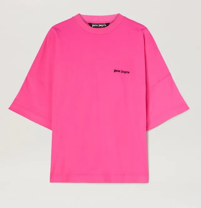 Palm Angels  |Crew Neck Street Style Plain Cotton Short Sleeves Logo