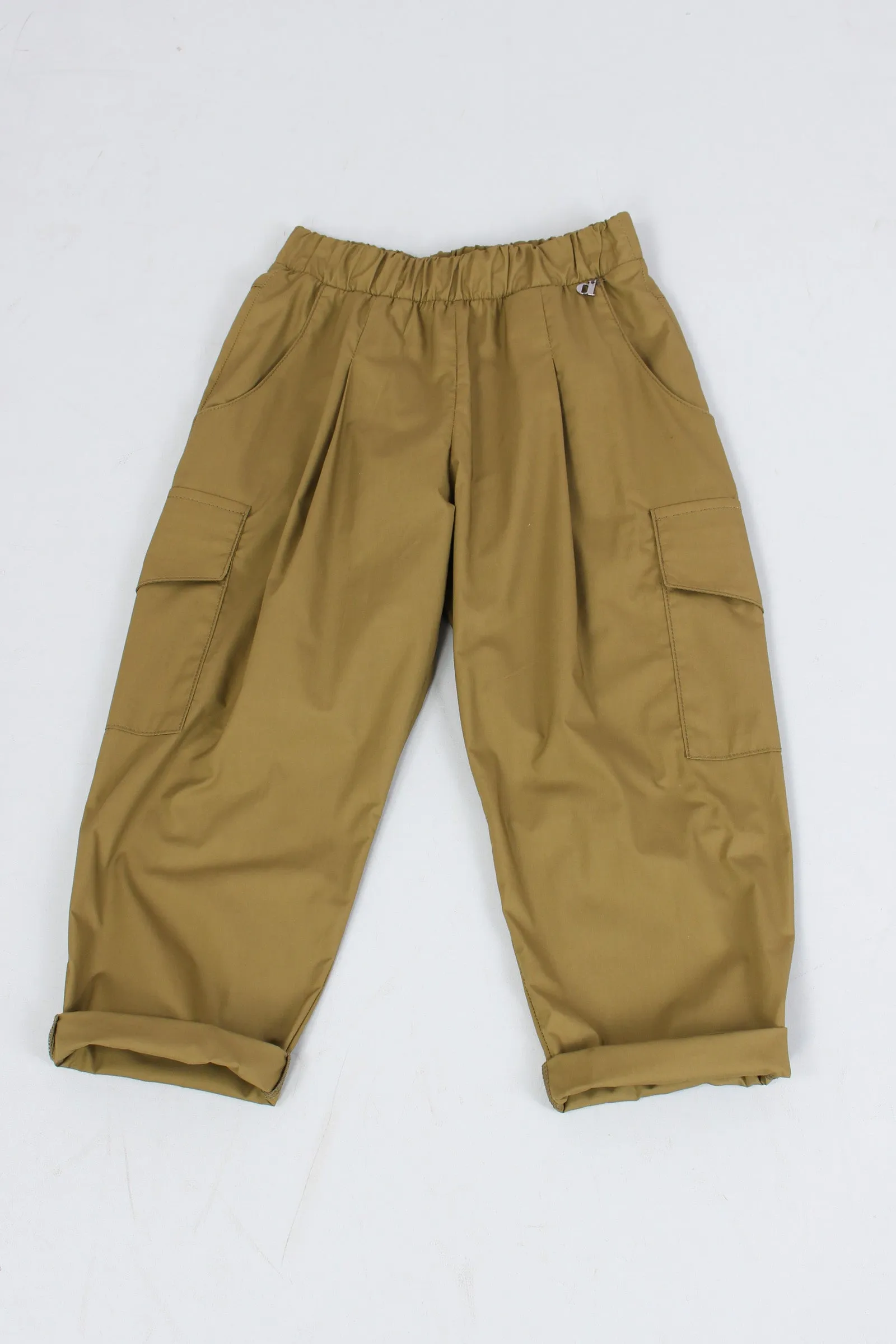 Pantalone Cargo Leggero Verde Scuro