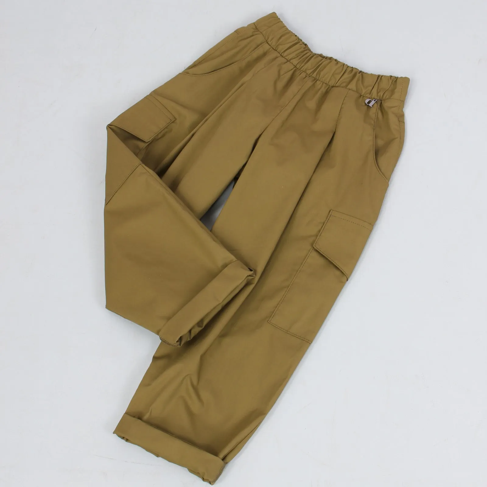 Pantalone Cargo Leggero Verde Scuro