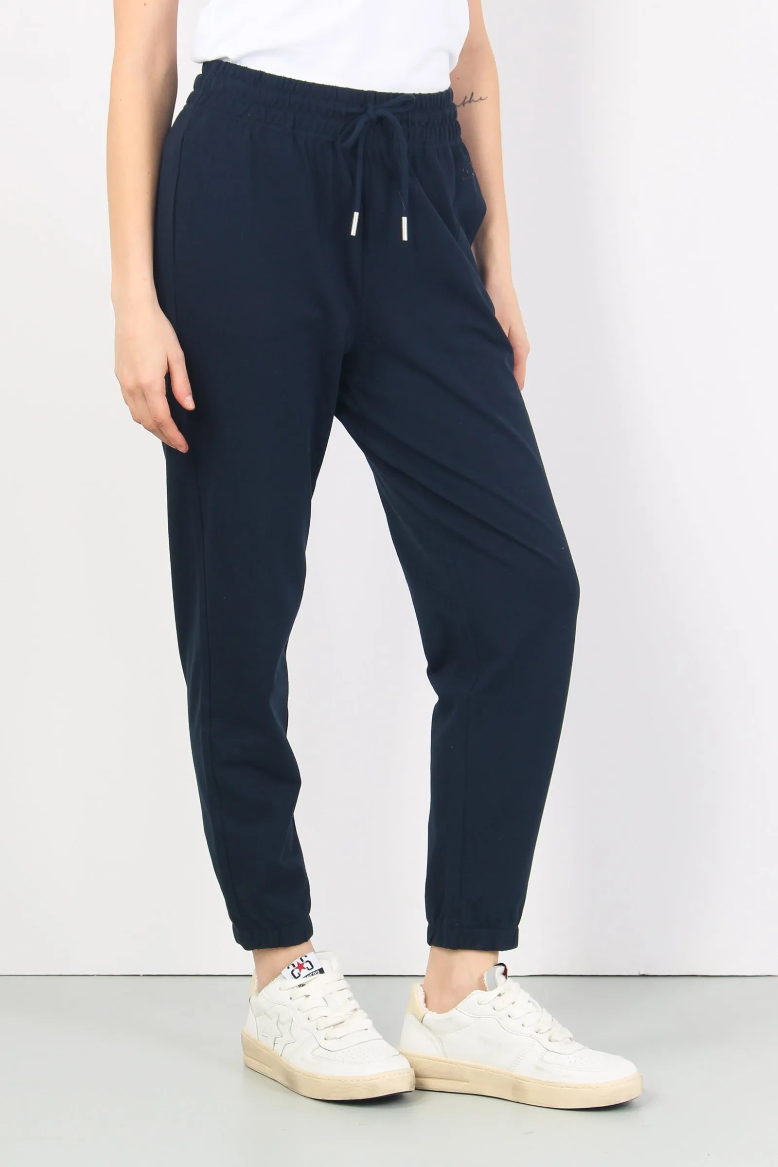 Pantalone Piquet Navy Blue