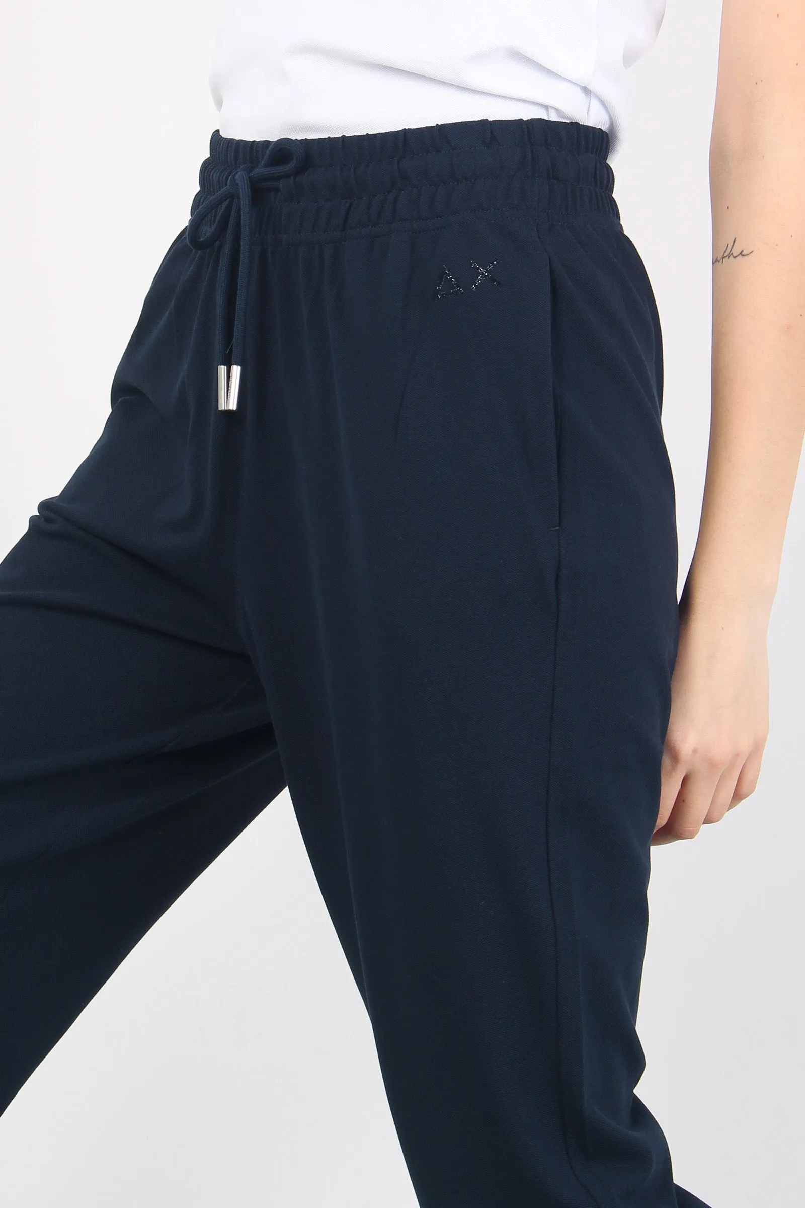 Pantalone Piquet Navy Blue