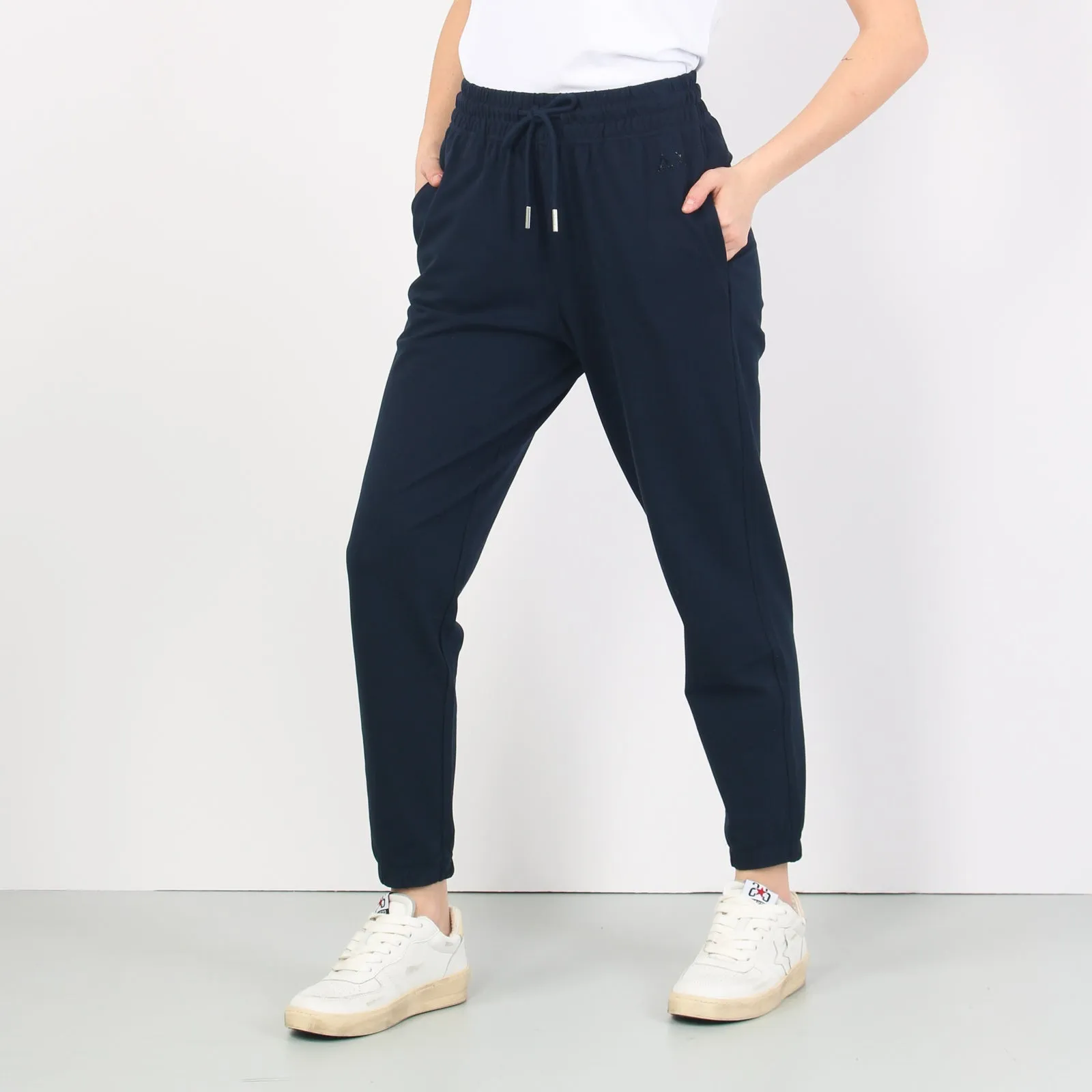 Pantalone Piquet Navy Blue